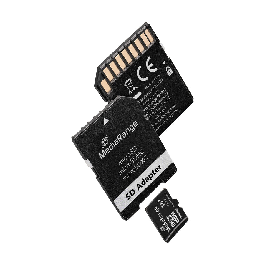 MediaRange microSDHC Card 16 GB Class 10 with adapter
