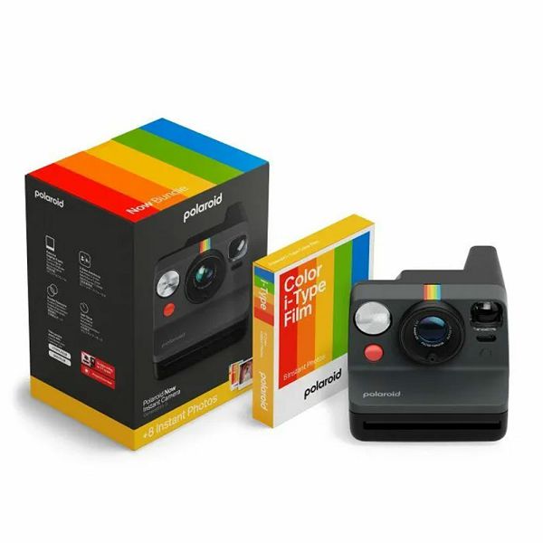 Polaroid Now3 Black Everything Box — camera, film and box
